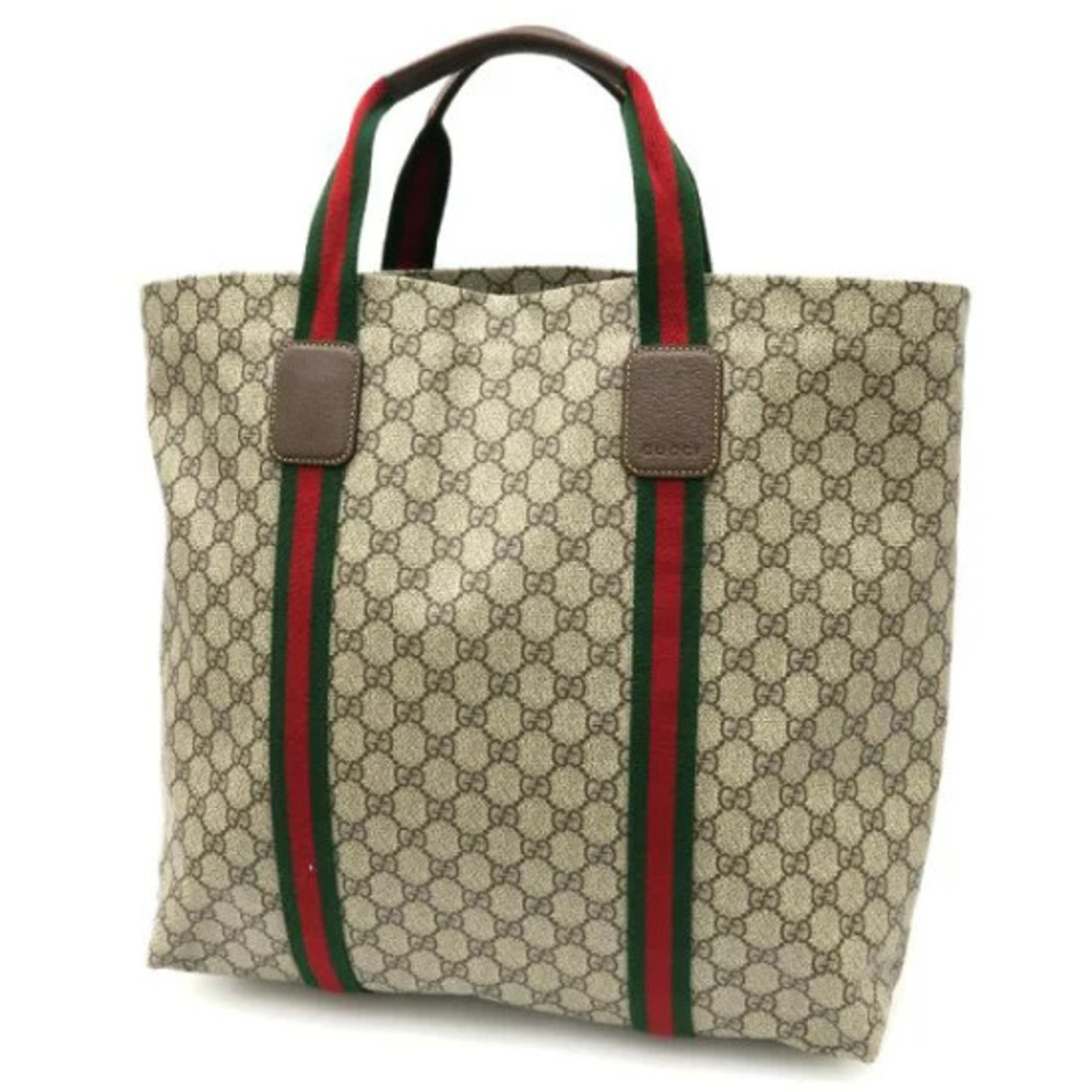 Gucci Tender Tote Bag signature GG Supreme canvas Web